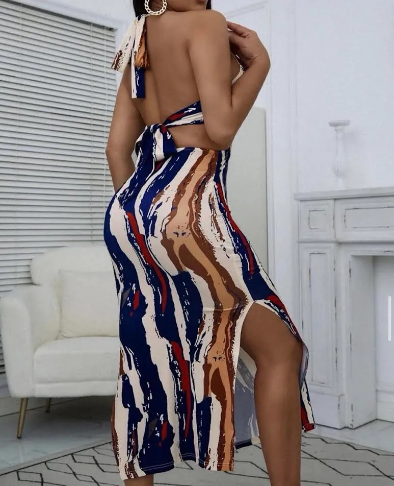 halter neck dress