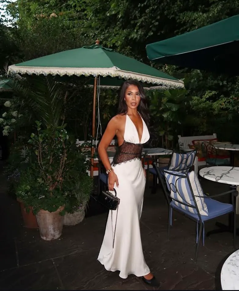 white maxi dress