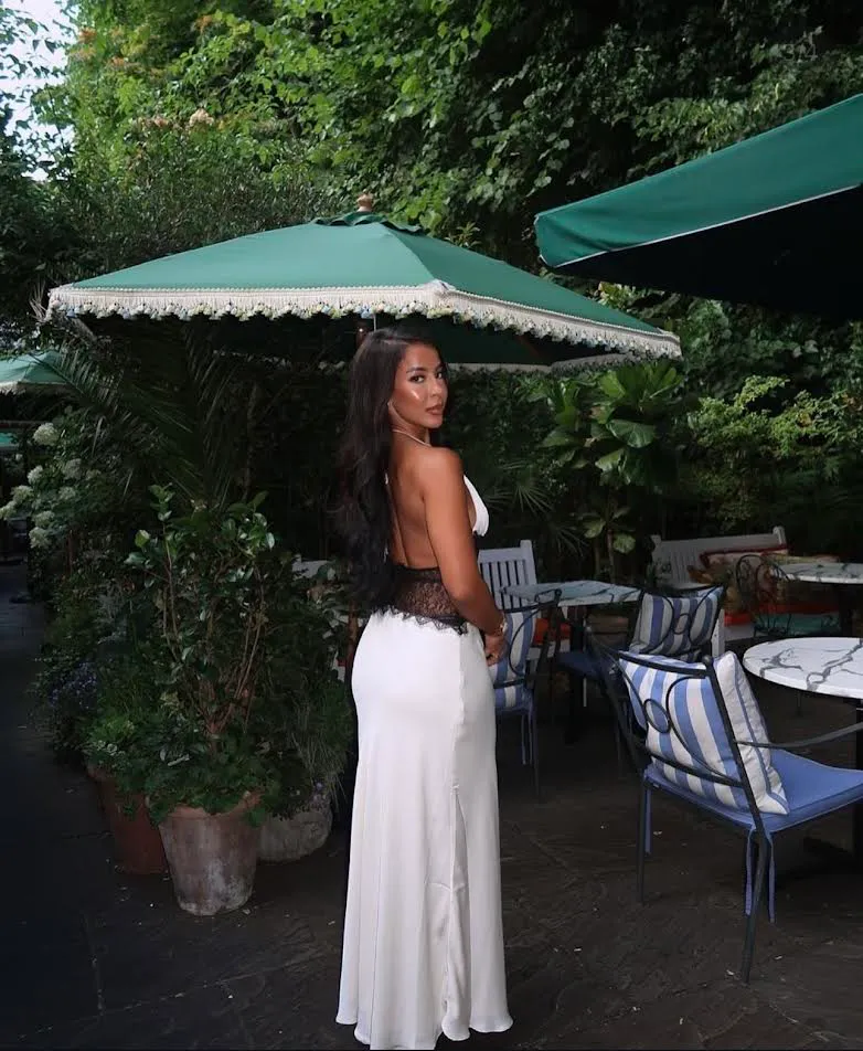 white maxi dress
