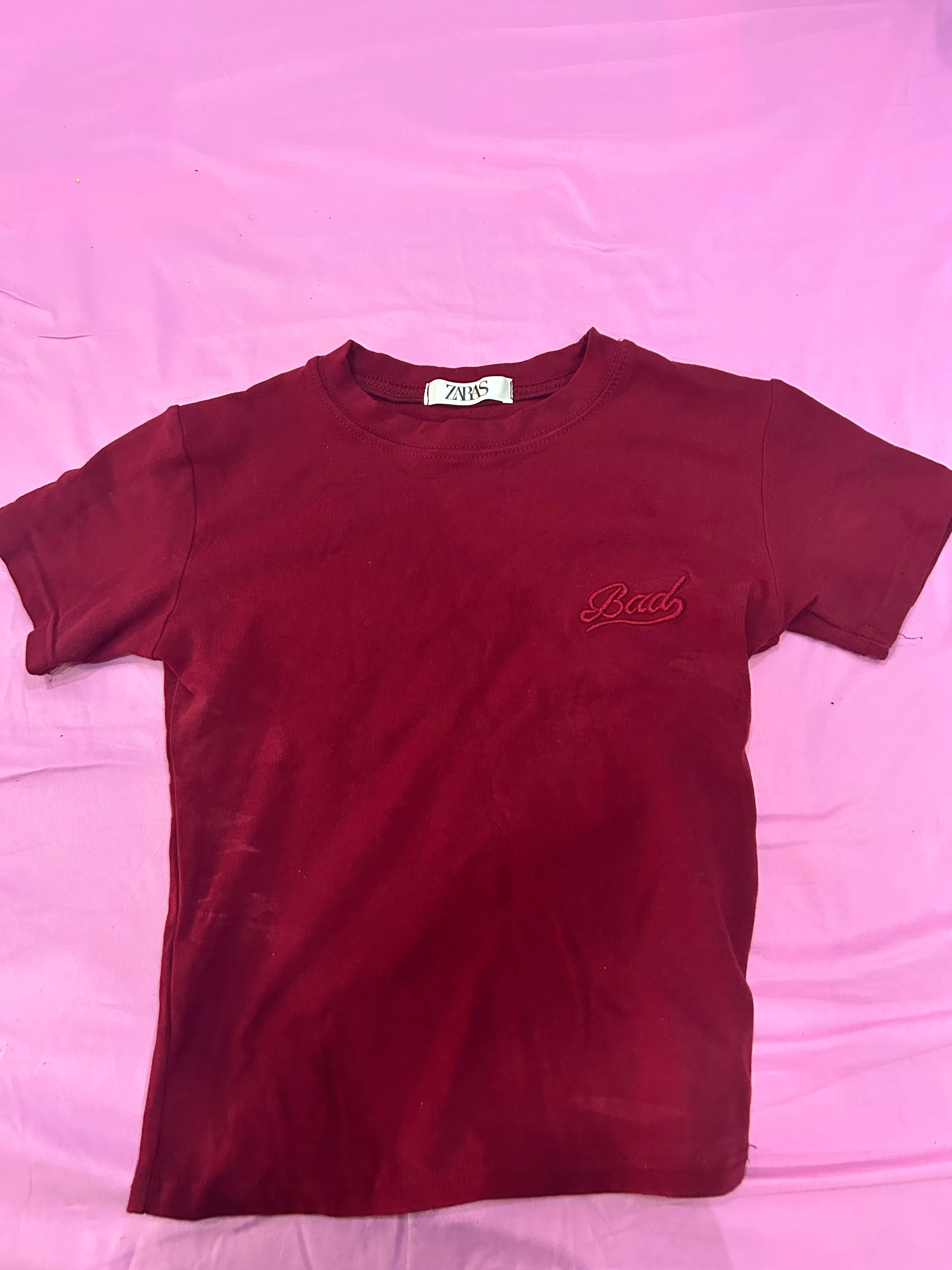 Burgundy Basic Tee