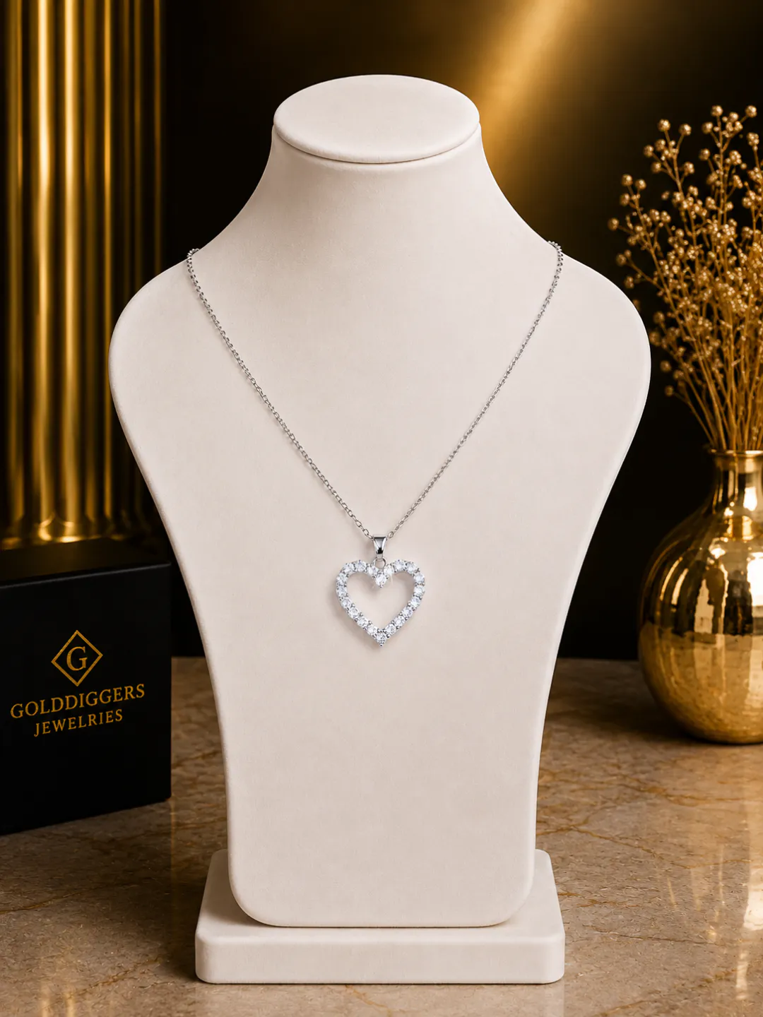 Silver stainless steel necklace