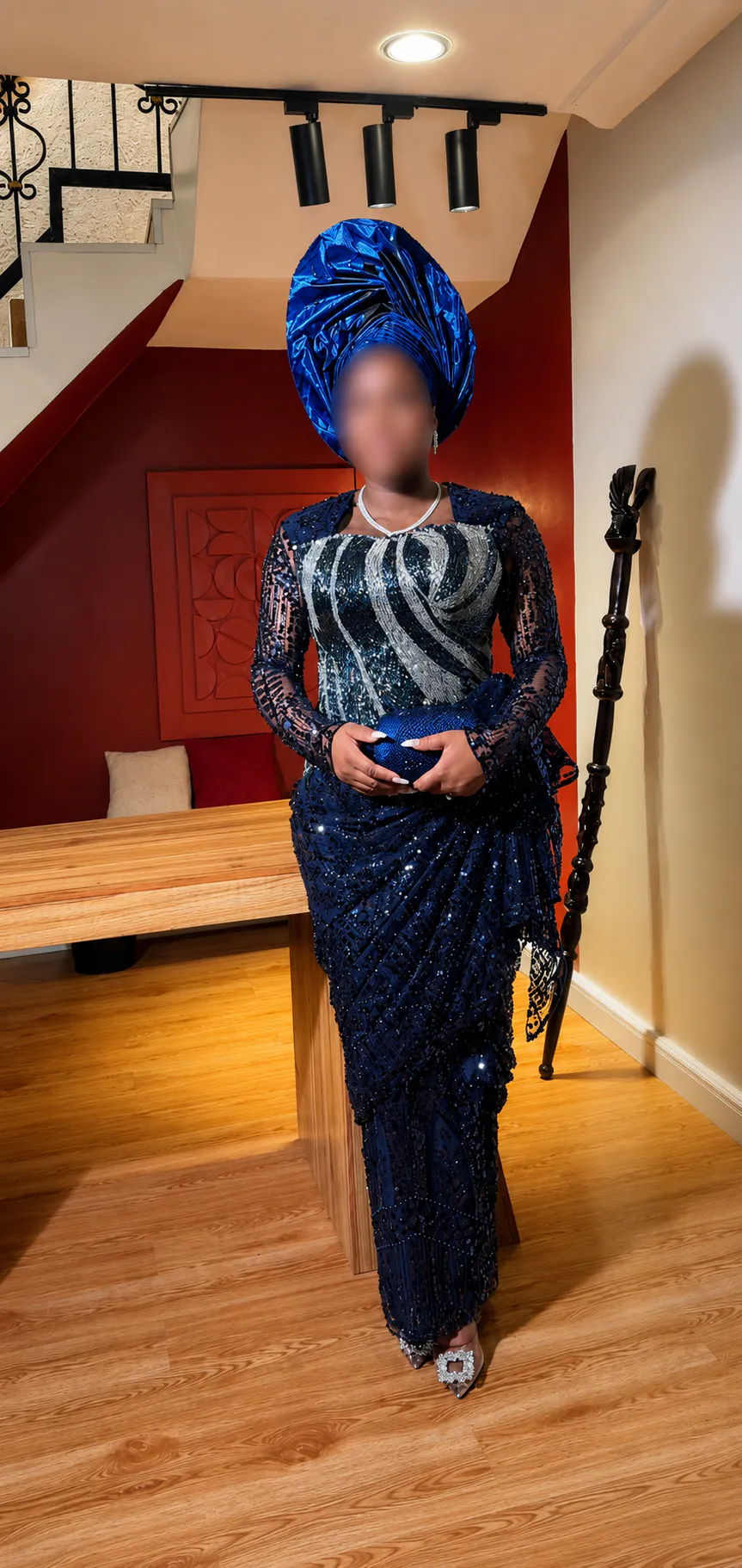 Blue traditional outfit